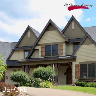 Exterior Painting, before by M. Carlson Painting