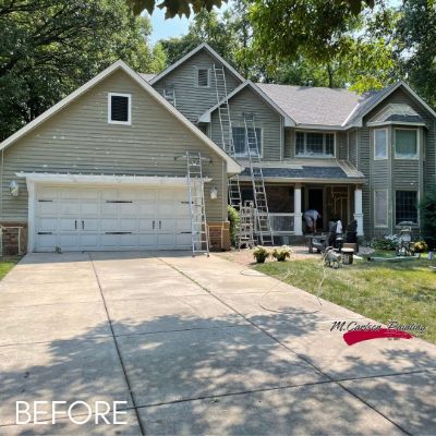 Exterior Painting, before by M. Carlson Painting