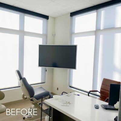 Commercial Painting, before by M. Carlson Painting