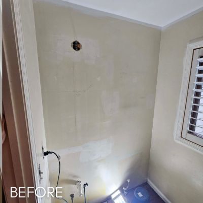 Wallcovering & Wallpaper, before by M. Carlson Painting