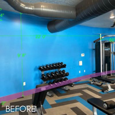 Commercial Painting, before by M. Carlson Painting
