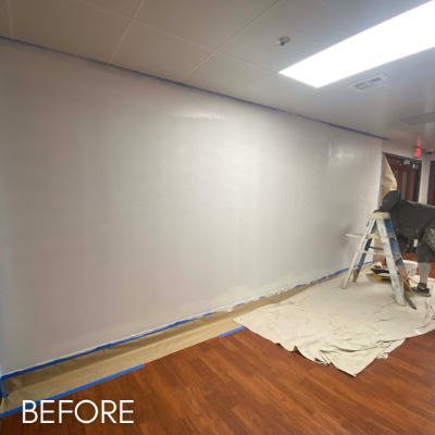 Wallcovering & Wallpaper, before by M. Carlson Painting