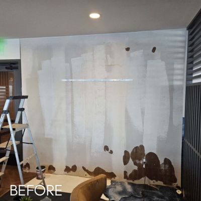 Wallcovering & Wallpaper, before by M. Carlson Painting
