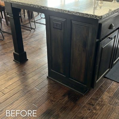 Cabinet Refinishing, before by M. Carlson Painting