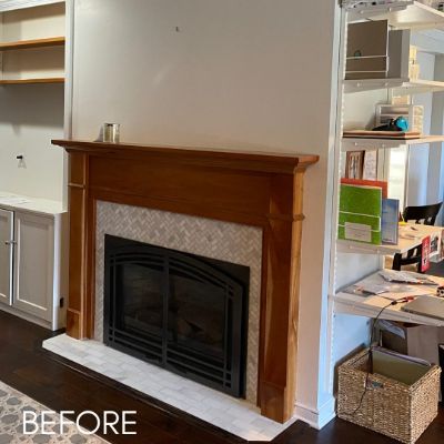 Cabinet Refinishing, before by M. Carlson Painting