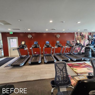 Commercial Painting, before by M. Carlson Painting