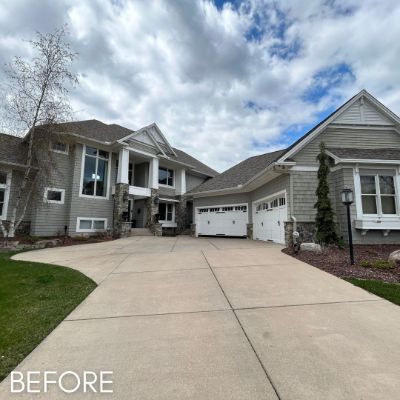 Exterior Painting, before by M. Carlson Painting