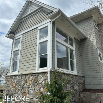 Exterior Painting, before by M. Carlson Painting