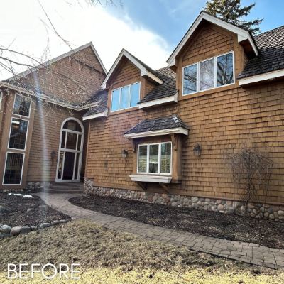 Exterior Painting, before by M. Carlson Painting