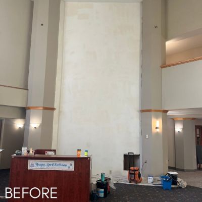 Wallcovering & Wallpaper, before by M. Carlson Painting