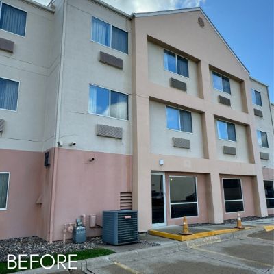 Commercial Painting, before by M. Carlson Painting