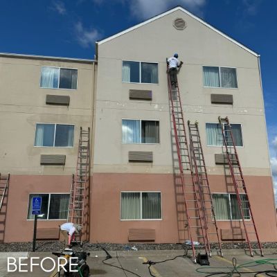 Commercial Painting, before by M. Carlson Painting