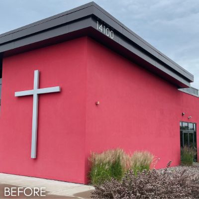 Commercial Painting, before by M. Carlson Painting
