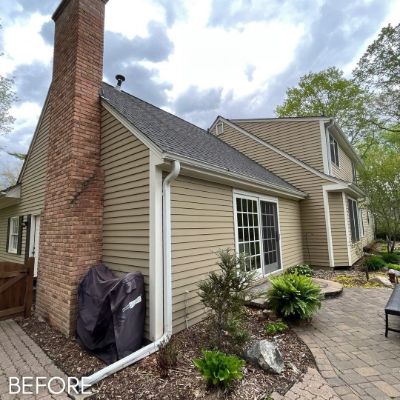 Exterior Painting, before by M. Carlson Painting
