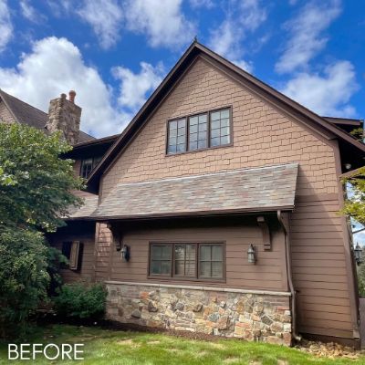 Exterior Painting, before by M. Carlson Painting