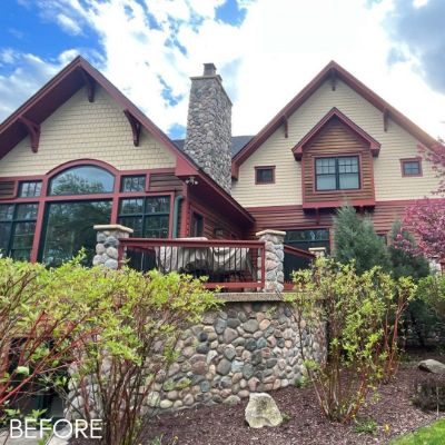 Exterior Painting, before by M. Carlson Painting