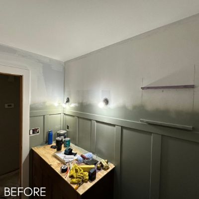 Wallcovering & Wallpaper, before by M. Carlson Painting