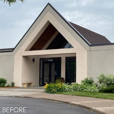 Commercial Painting, before by M. Carlson Painting