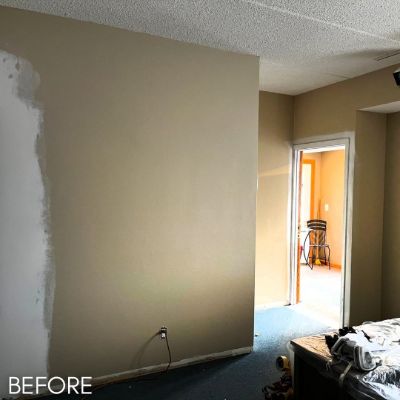 Commercial Painting, before by M. Carlson Painting